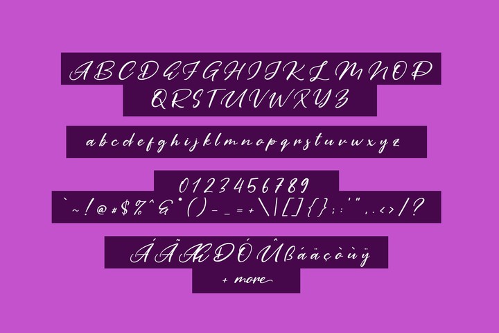 Пример шрифта Purple Pen #6